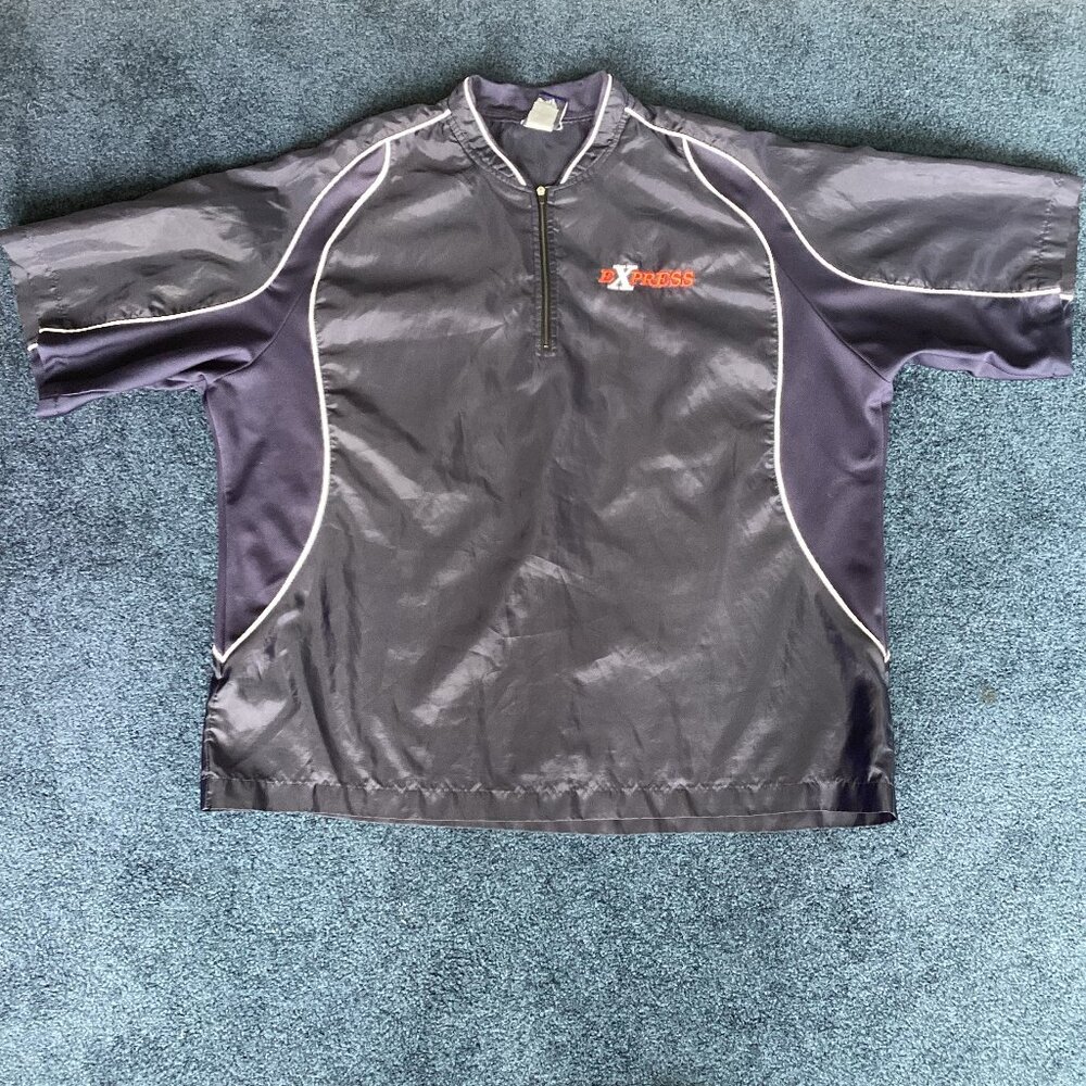 Mizuno Navy Short-sleeve Windbreaker - Large